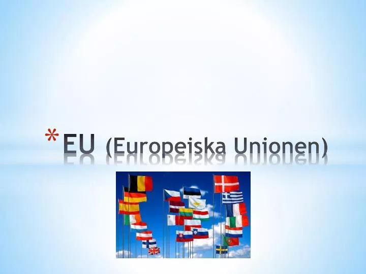 eu europeiska unionen