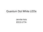 Quantum Dot White LEDs - slide 1