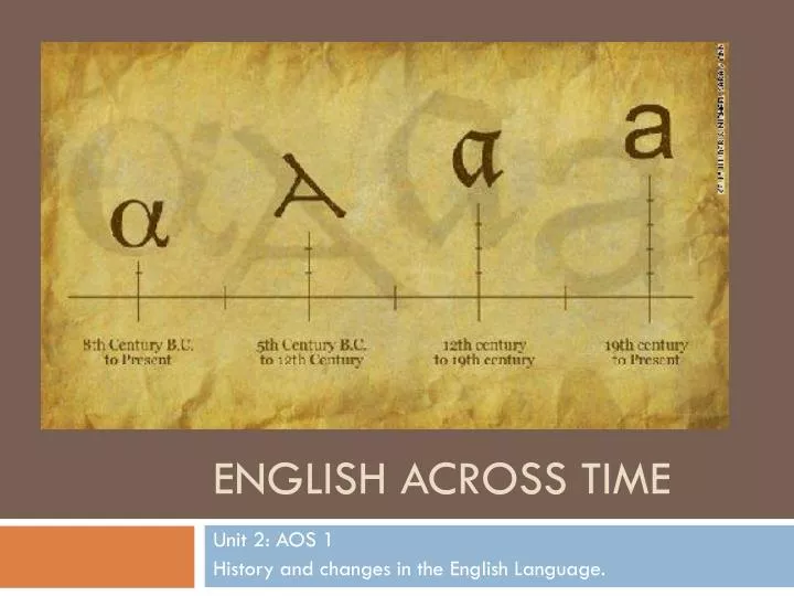 english across time