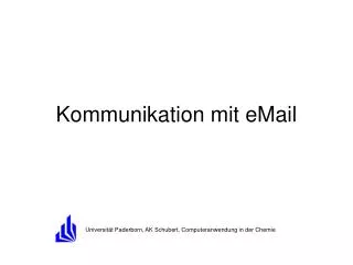 kommunikation mit email
