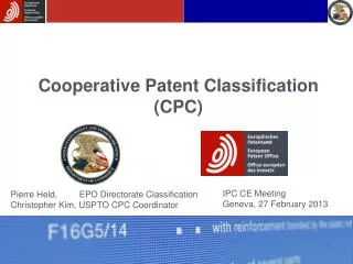 Cooperative Patent Classification (CPC)