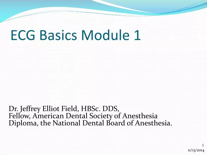 ecg basics module 1