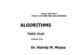 ALGORITHMS THIRD YEAR - slide 1