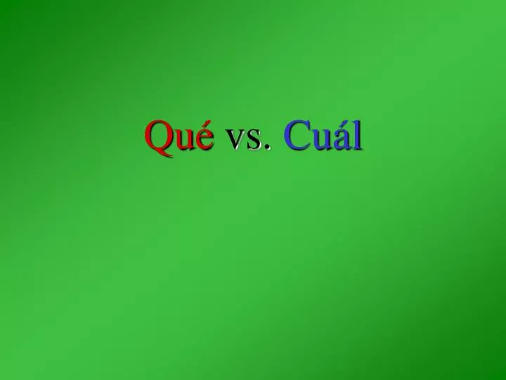 qu vs cu l