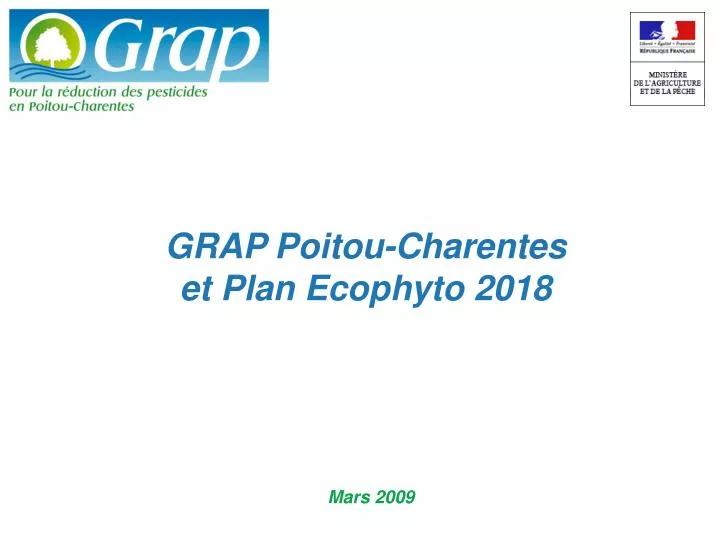 grap poitou charentes et plan ecophyto 2018