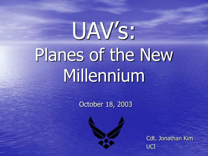 uav s planes of the new millennium