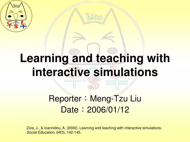 learning and teaching with interactive simulations