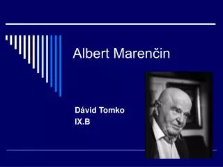 albert maren in