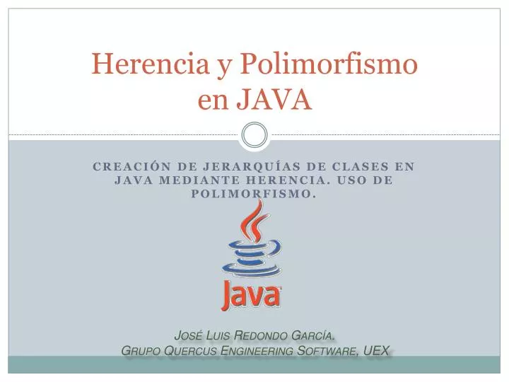 herencia y polimorfismo en java