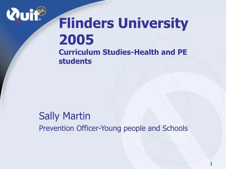 flinders university 2005 curriculum studies health and pe students