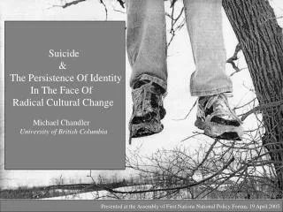 Suicide 	 &amp; The Persistence Of Identity In The Face Of