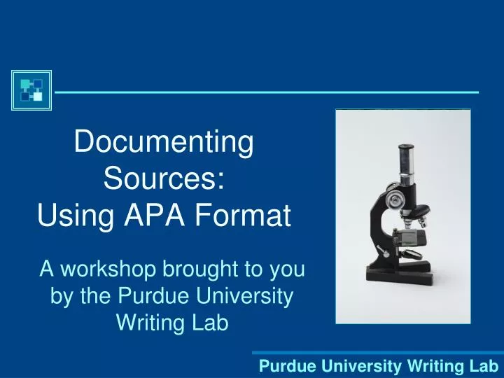 documenting sources using apa format