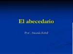 El abecedario - slide 1
