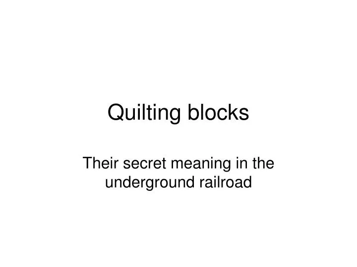 quilting blocks