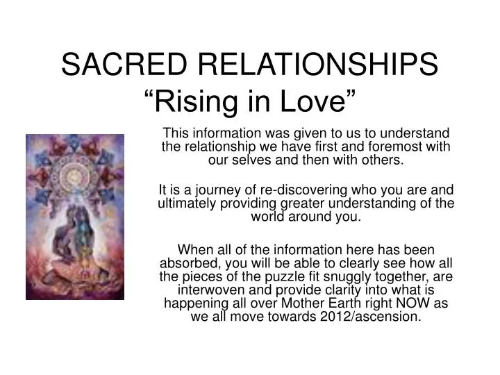 sacred relationships rising in love