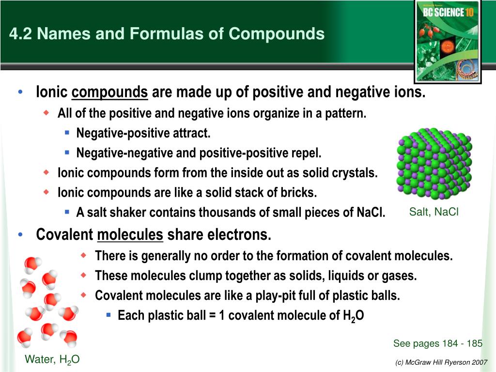 PPT - 4.2 Names and Formulas of Compounds PowerPoint Presentation, free ...