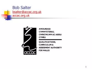 Bob Salter bsalter@accac.uk accac.uk