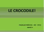 LE CROCODILE! - slide 1