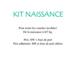 kit naissance