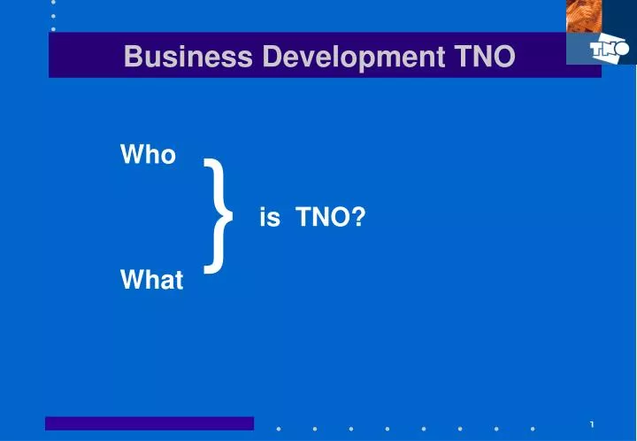 business development tno