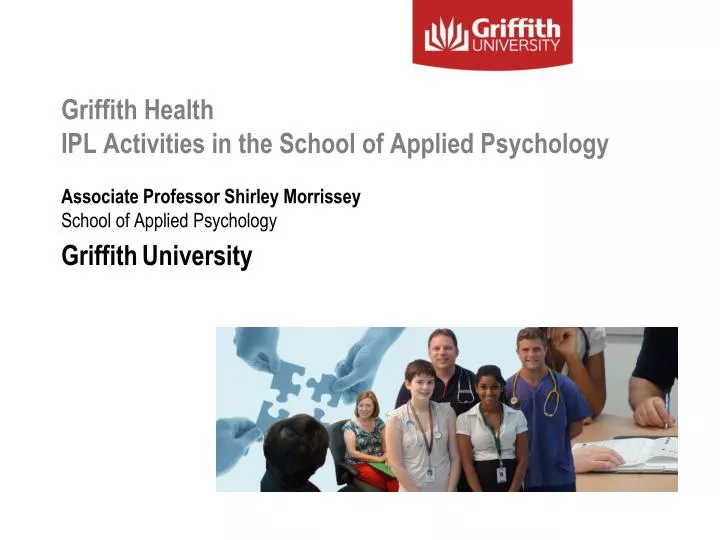 griffith health ipl activities in the school of applied psychology