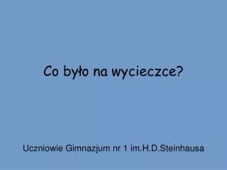 co by o na wycieczce