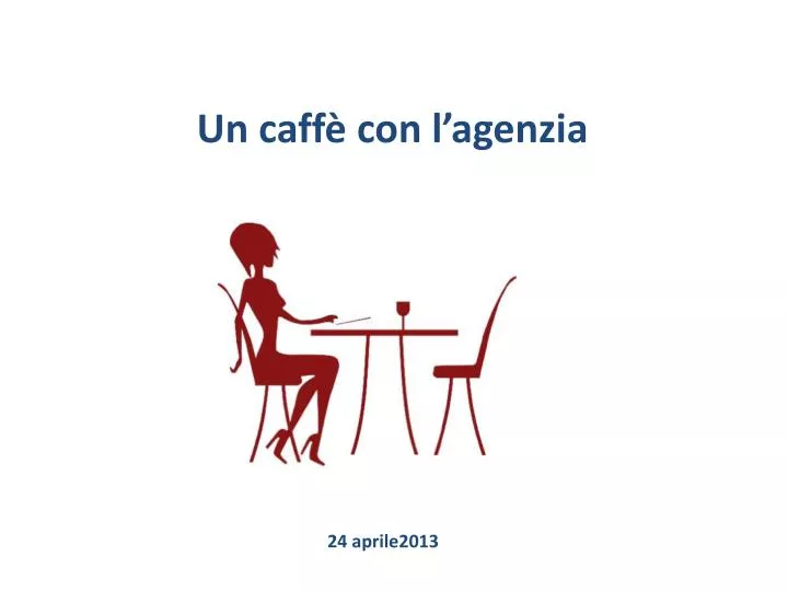 un caff con l agenzia