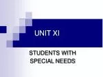 UNIT XI - slide 1