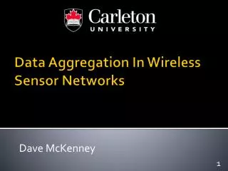 Data Aggregation In Wireless Sensor Networks