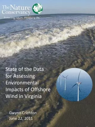 State of the Data for Assessing Environmental Impacts of Offshore Wind in Virginia