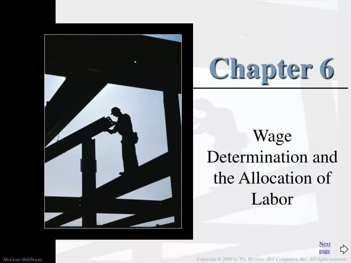 wage determination and the allocation of labor