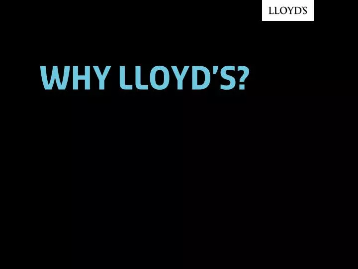 why lloyd s