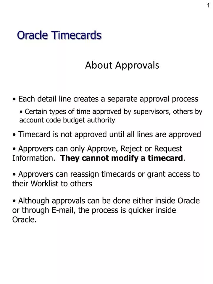 about approvals
