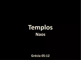 templos naos