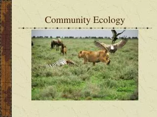 Community Ecology