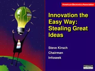 Innovation the Easy Way: Stealing Great Ideas