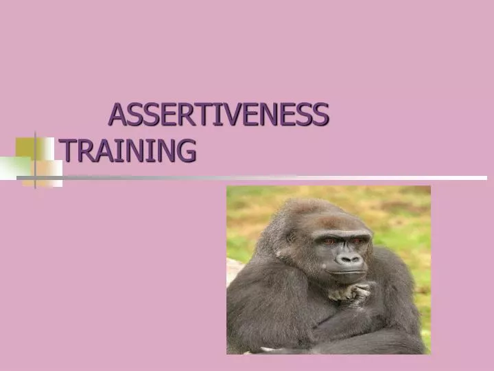 assertiveness training