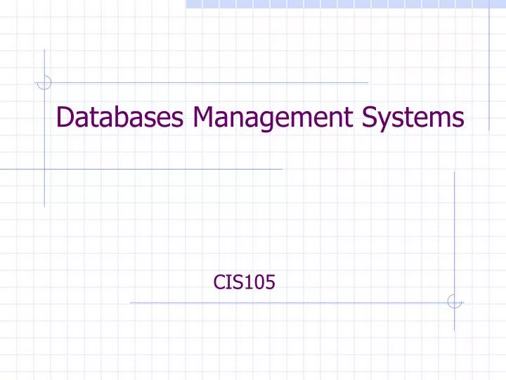 databases management systems