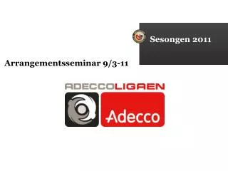 sesongen 2011
