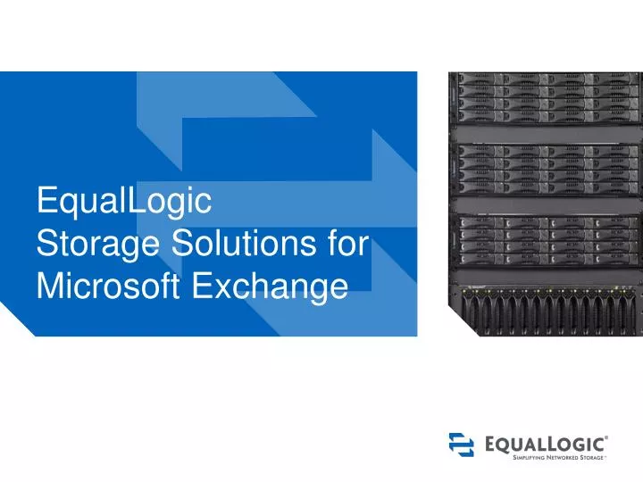 equallogic storage solutions for microsoft exchange