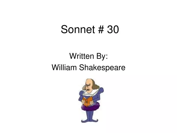 sonnet 30