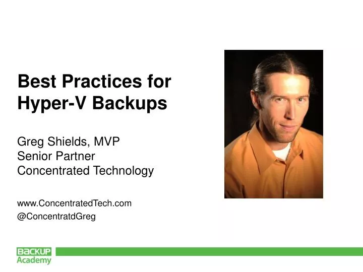 best practices for hyper v backups