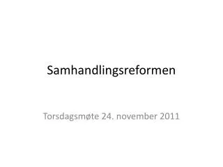 samhandlingsreformen