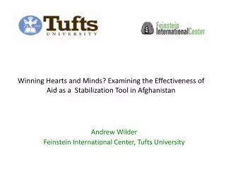 Andrew Wilder Feinstein International Center, Tufts University