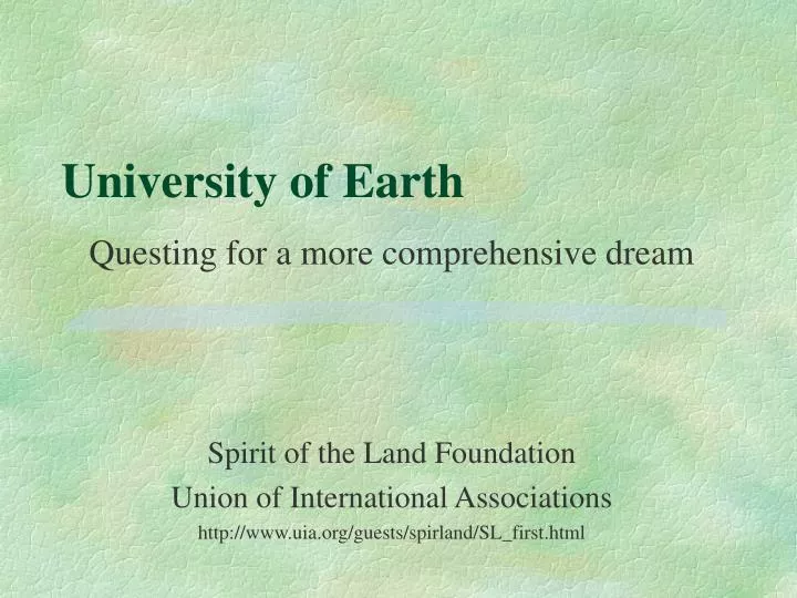 university of earth
