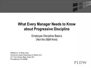 What Every Manager Needs to Know about Progressive Discipline Employee Discipline Basics