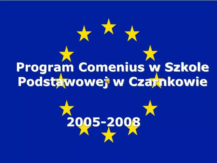 program comenius w szkole podstawowej w czarnkowie