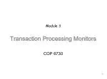 Module 3 Transaction Processing Monitors - slide 1