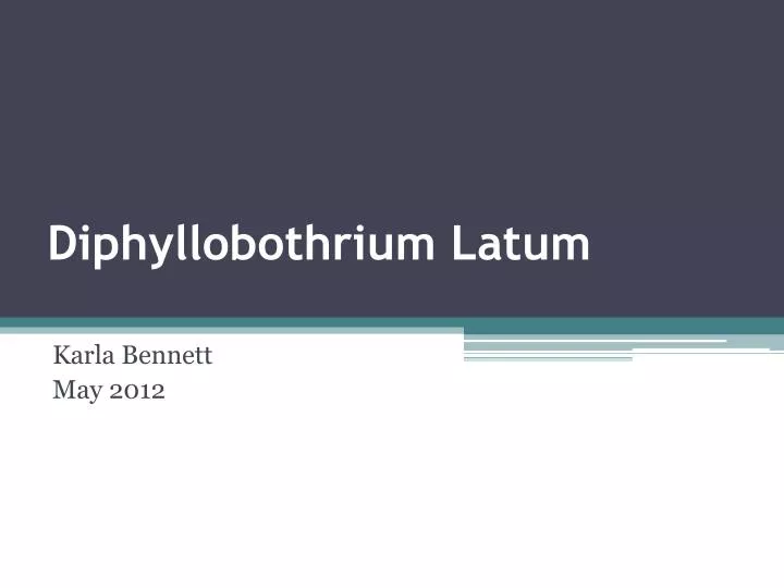 diphyllobothrium latum