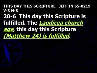 THIS DAY THIS SCRIPTURE JEFF IN 65-0219 V-3 N-8